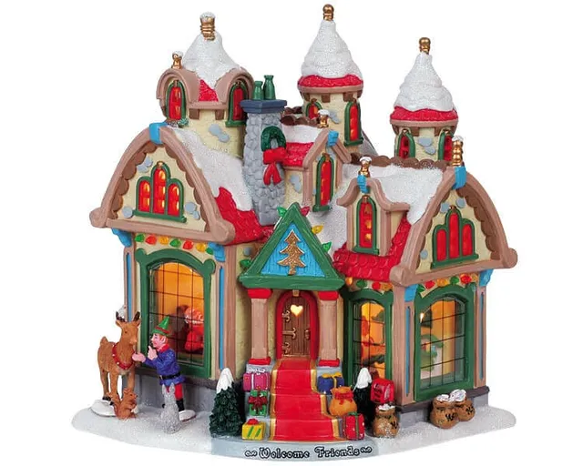 lemax-santa-s-house-maison-du-p-re-no-l-miniature-lumineuse image 1