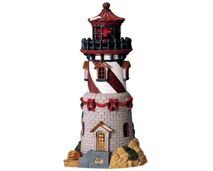 lemax-rock-island-lighthouse-phare-de-village-lumineux image 1