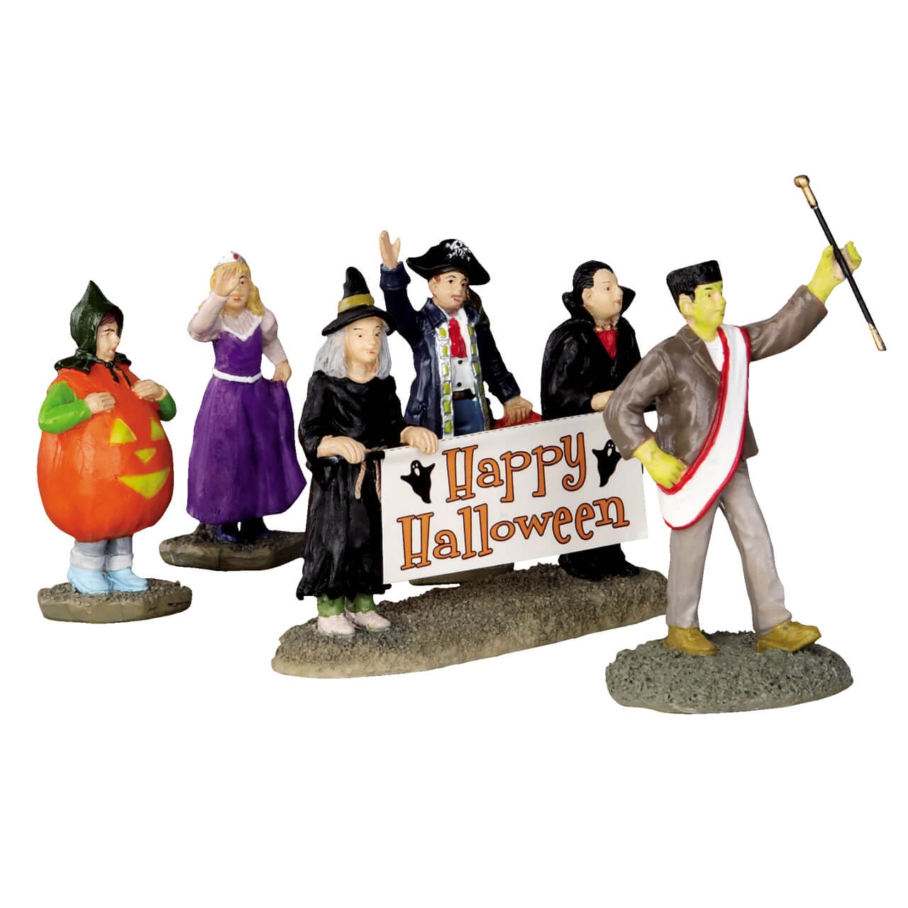 lemax-halloween-parade-banner-set-of-5-banderoles-spooky-town image 1