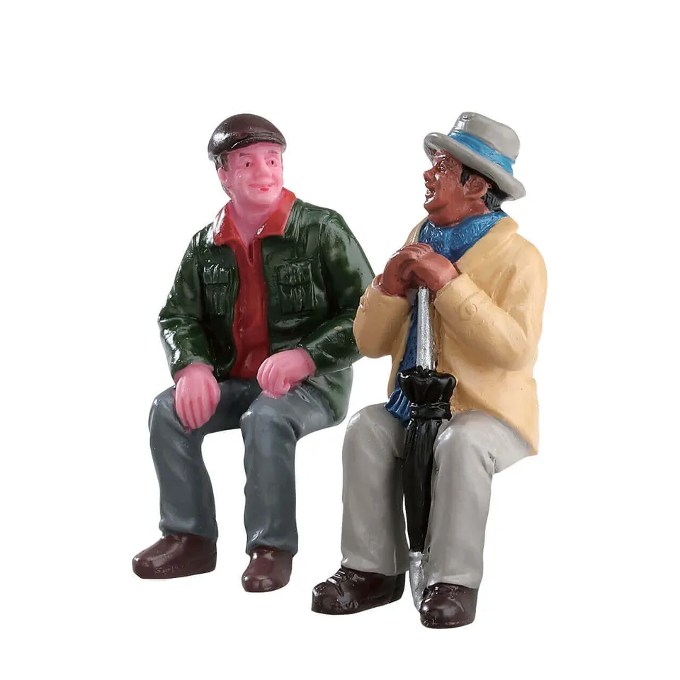 lemax-chatting-with-old-friends-figurines-sc-ne-village-miniature image 1