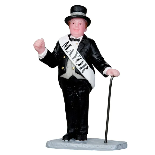 lemax-mayor-figurine-maire-village-miniature image 1