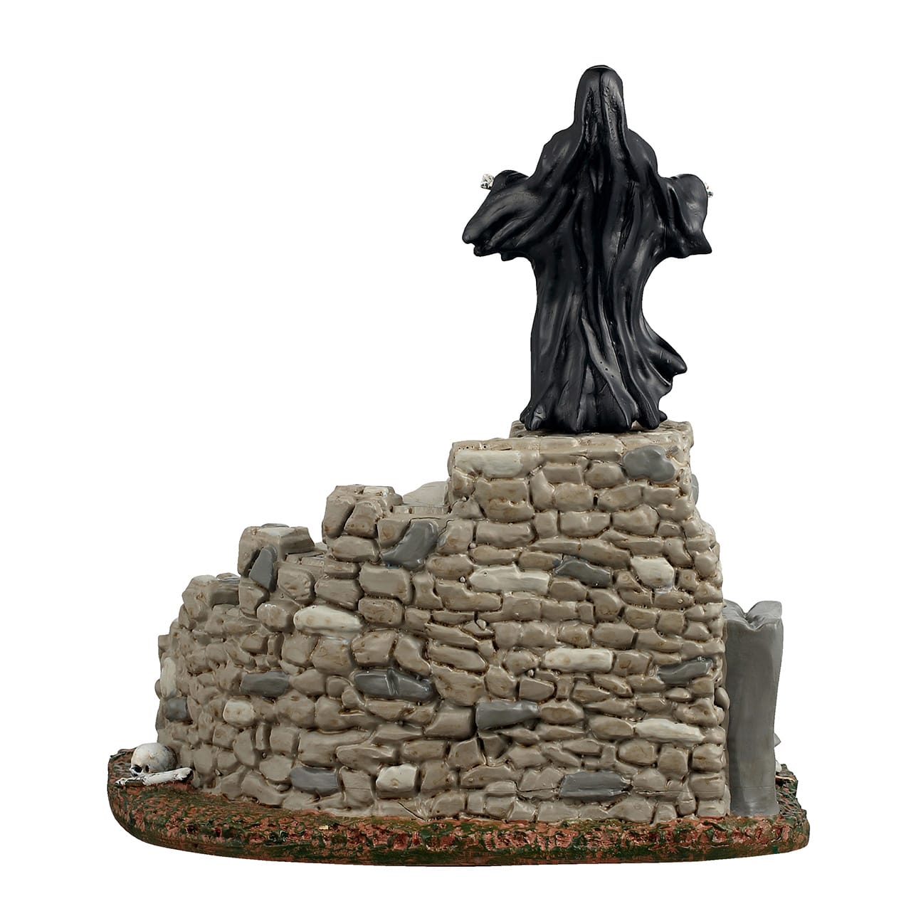 lemax-spooky-staircase-escalier-hant-avec-faucheuse-pour-village-miniature image 4
