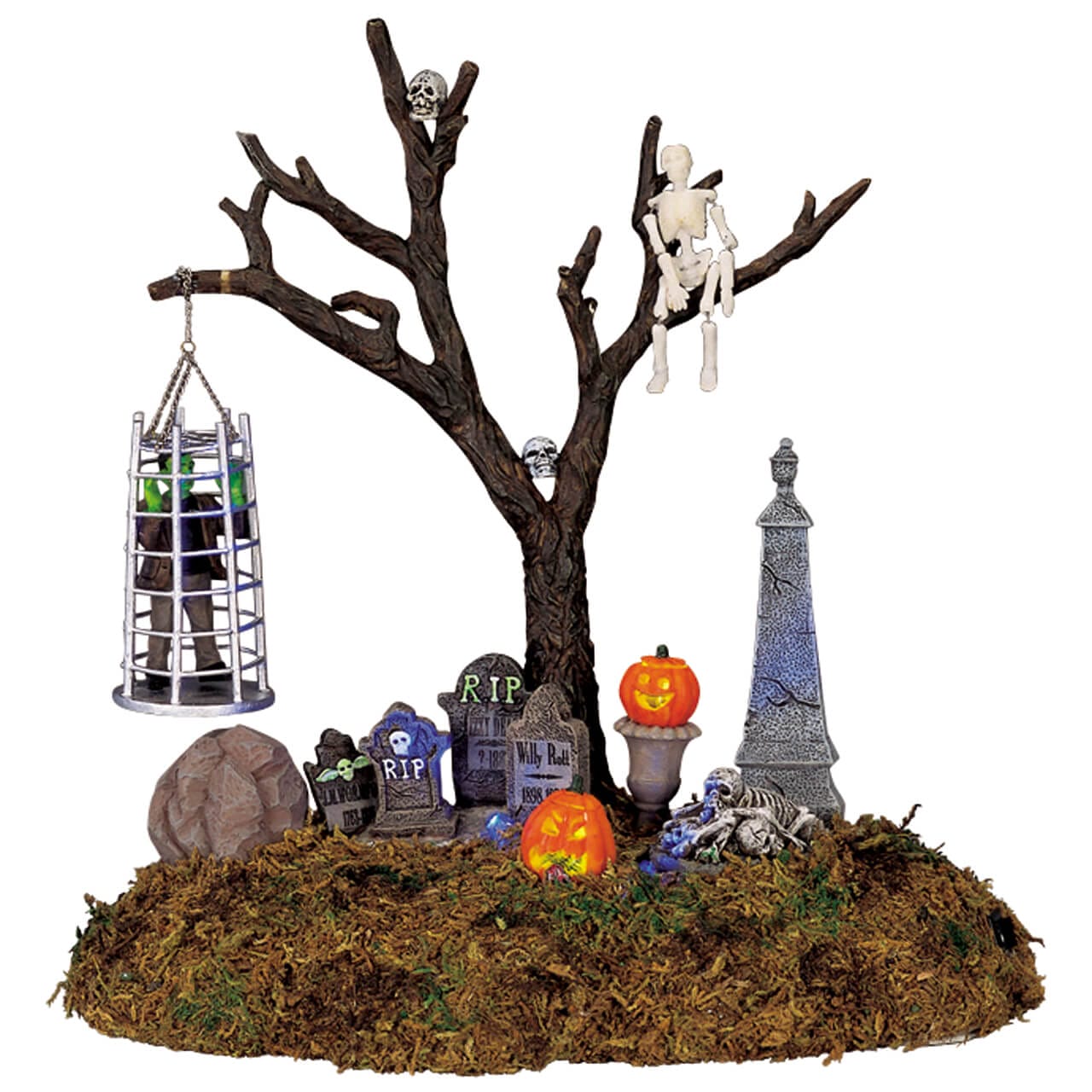 lemax-caged-monster-d-cor-anim-spooky-town-cage-qui-bouge image 1