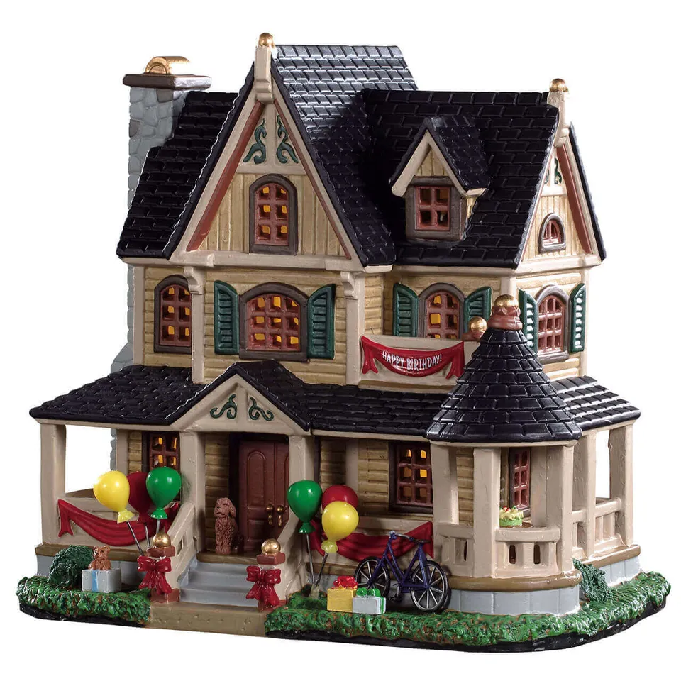 lemax-birthday-party-at-the-stanwicks-sc-ne-village-miniature-anniversaire image 1