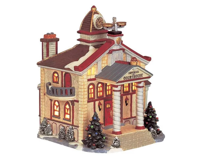 lemax-imperial-courthouse-village-miniature-lumineux image 1