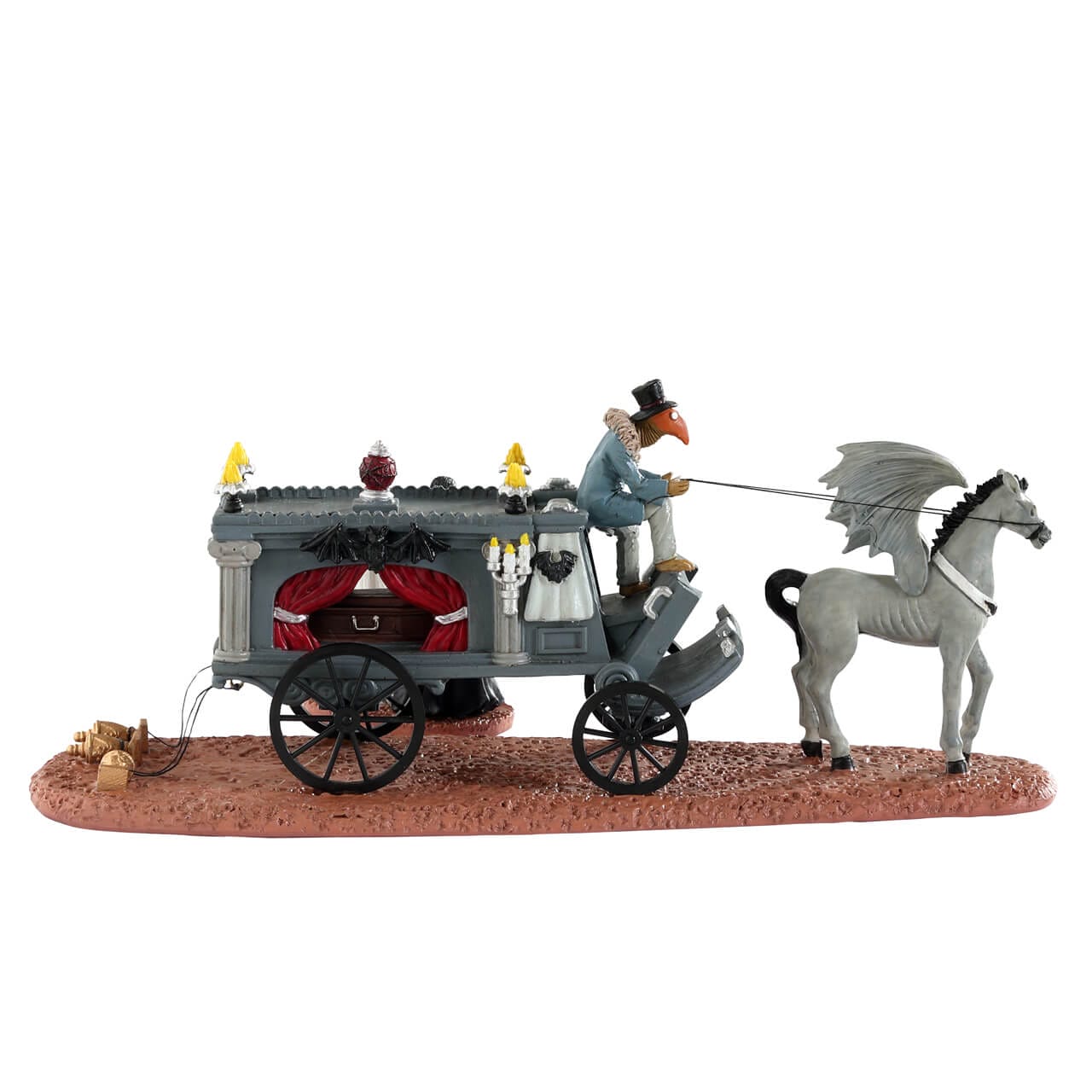 lemax-newly-deads-spooky-town-corbillard-mari-s-halloween image 4