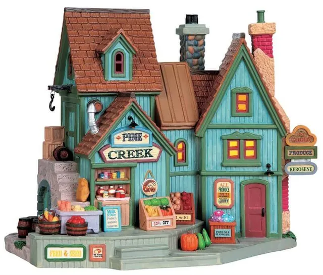 lemax-pine-creek-market-b-timent-village-de-no-l-lumineux image 1