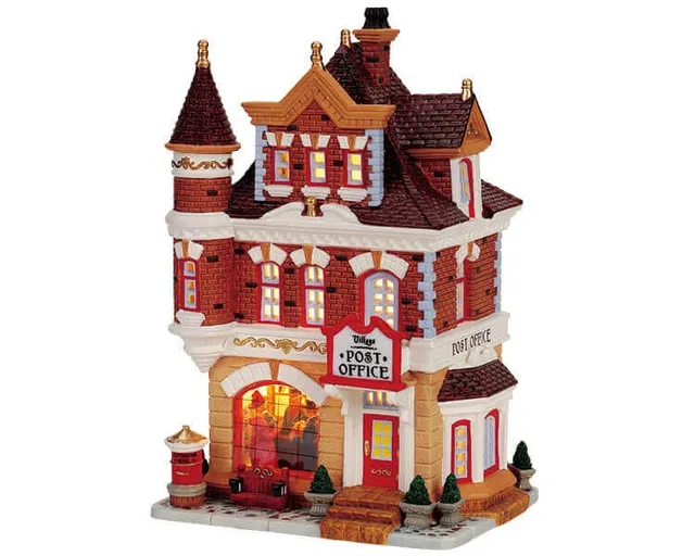 lemax-village-post-office-b-timent-miniature-bureau-de-poste image 1