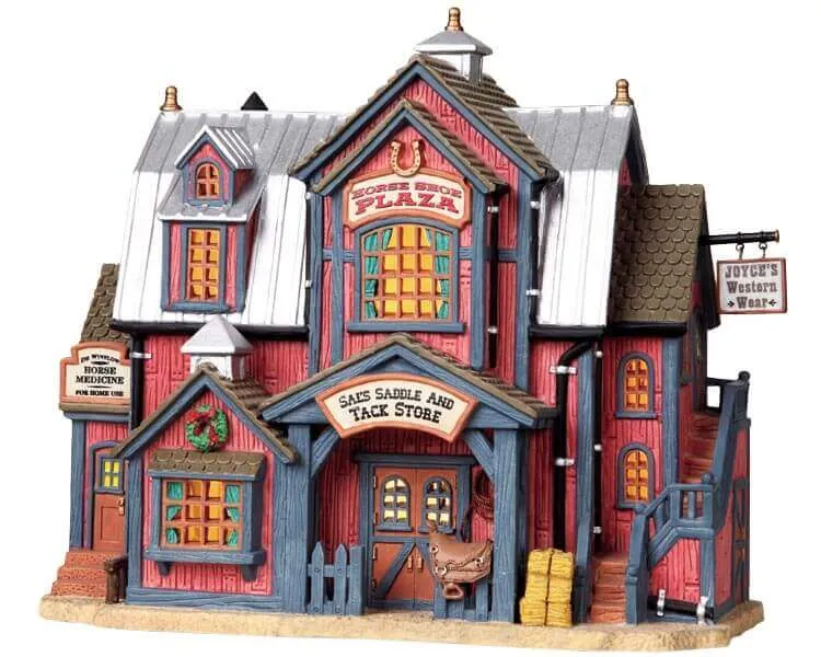 lemax-horse-shoe-plaza-b-timent-place-miniature-de-no-l image 1