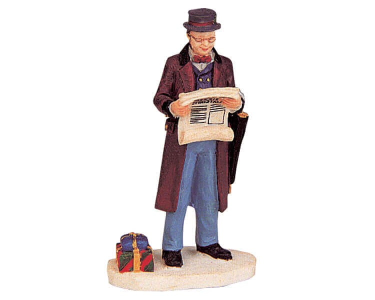 lemax-the-morning-paper-figurine-de-village-miniature image 1