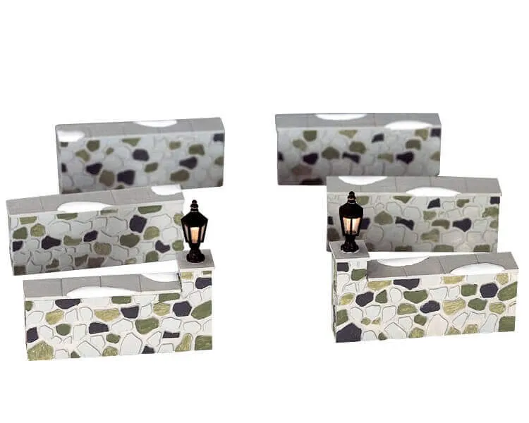 lemax-fieldstone-wall-muret-miniature-en-pierre-pour-village-de-no-l image 1