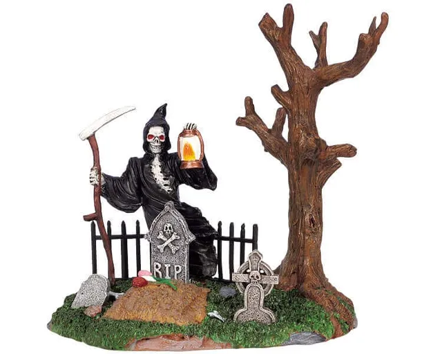 lemax-rest-in-peace-d-cor-tombes-spooky-town-halloween image 1