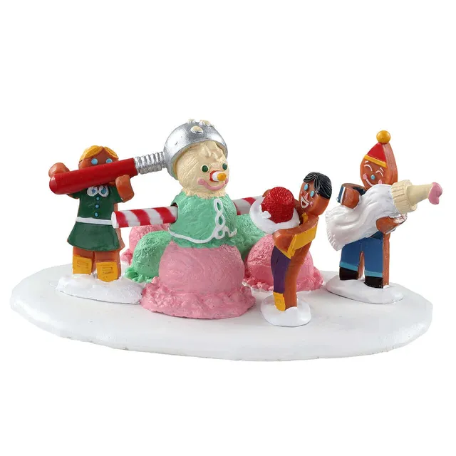 lemax-triple-scoop-snowman-figurine-bonhomme-de-neige-village-de-no-l image 1
