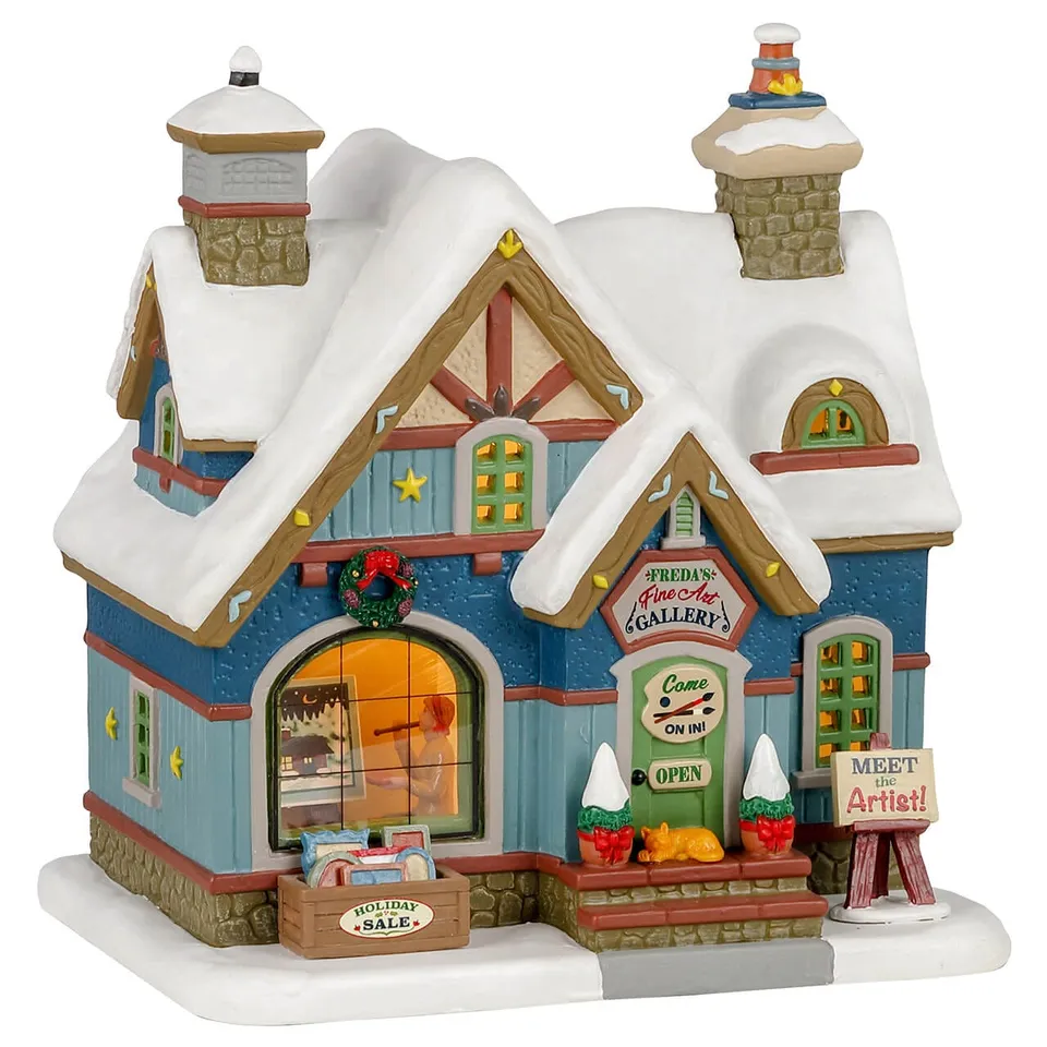 lemax-freda-s-fine-art-galerie-d-art-miniature-lumineuse-village-de-no-l image 1