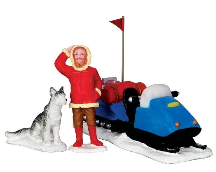 lemax-snowmobile-adventure-figurine-motoneige-village-de-no-l image 1