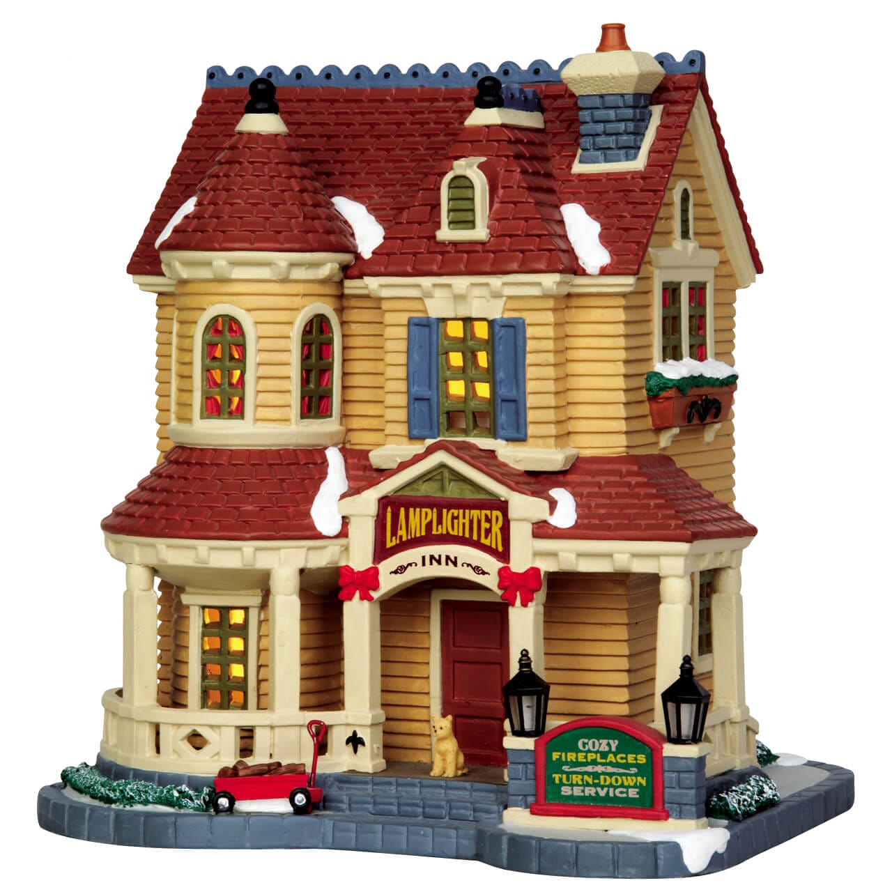 lemax-harvest-crossing-lamplighter-inn-maison-lumineuse image 1