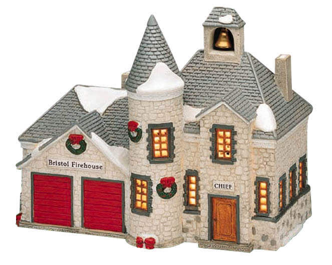 lemax-bristol-firehouse-maison-miniature-lumineuse-village-de-no-l image 1