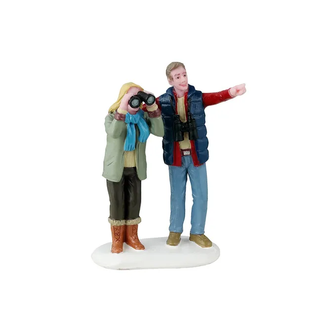 lemax-lovebirds-vail-village-couple-de-randonneurs-enneig-s image 1