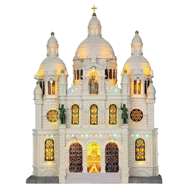 lemax-europe-cathedral-cath-drale-miniature-lumineuse-clignotante image 1