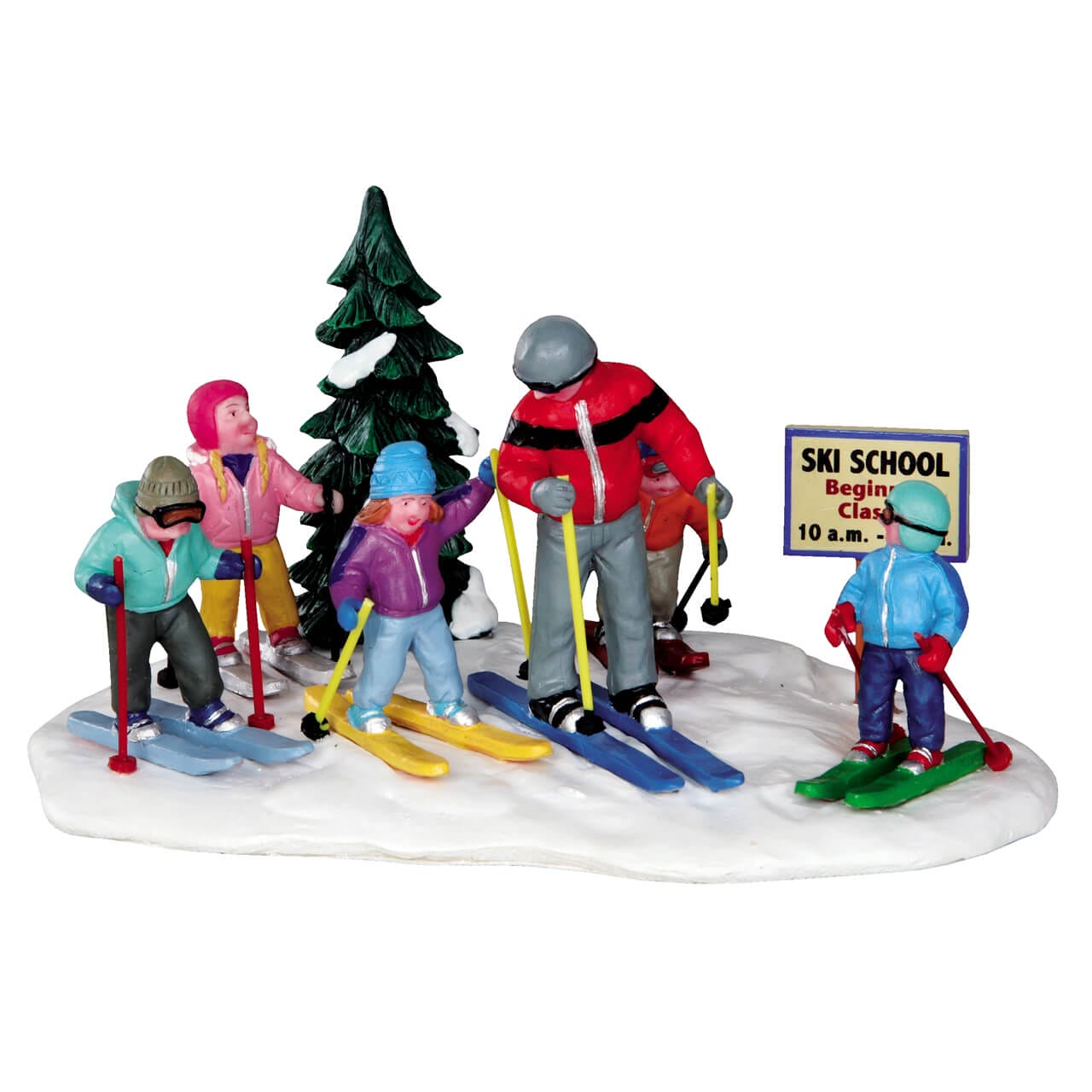 lemax-ski-school-sc-ne-miniature-cole-de-ski-vail-village image 1