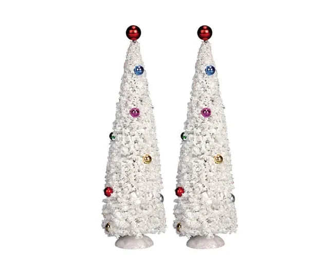 lemax-white-christmas-tree-medium-sapin-blanc-moyen image 1
