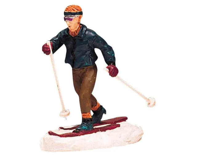 lemax-cross-country-skiing-figurine-ski-de-fond-village-de-no-l image 1