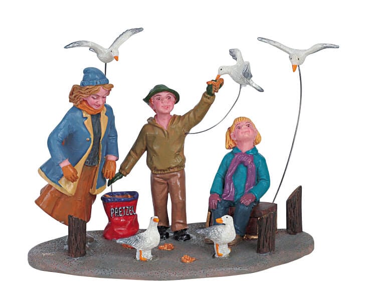 lemax-gull-picnic-figurine-pique-nique-village-miniature image 1