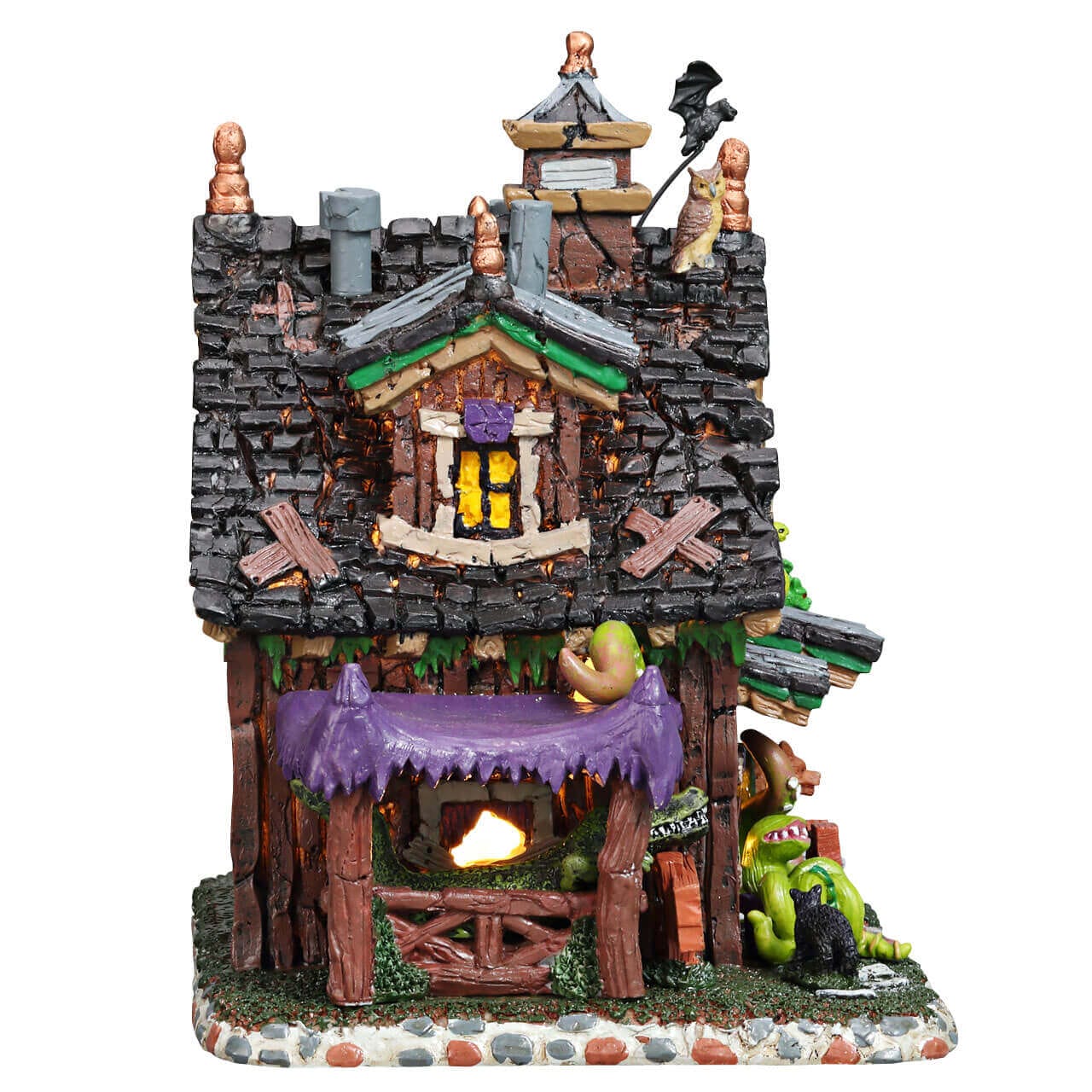 lemax-creepy-crawlies-pet-sitting-maison-lumineuse-spooky-town image 3