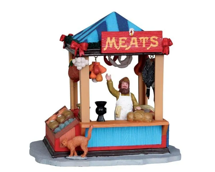 lemax-butcher-s-market-stall-tal-de-march-miniature image 1