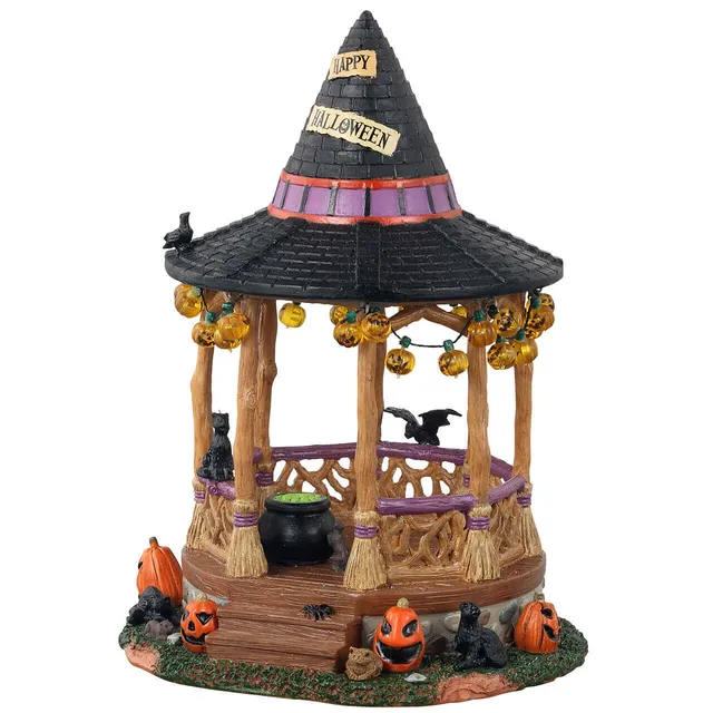 lemax-witch-gazebo-kiosque-sorci-re-spooky-town-halloween image 1