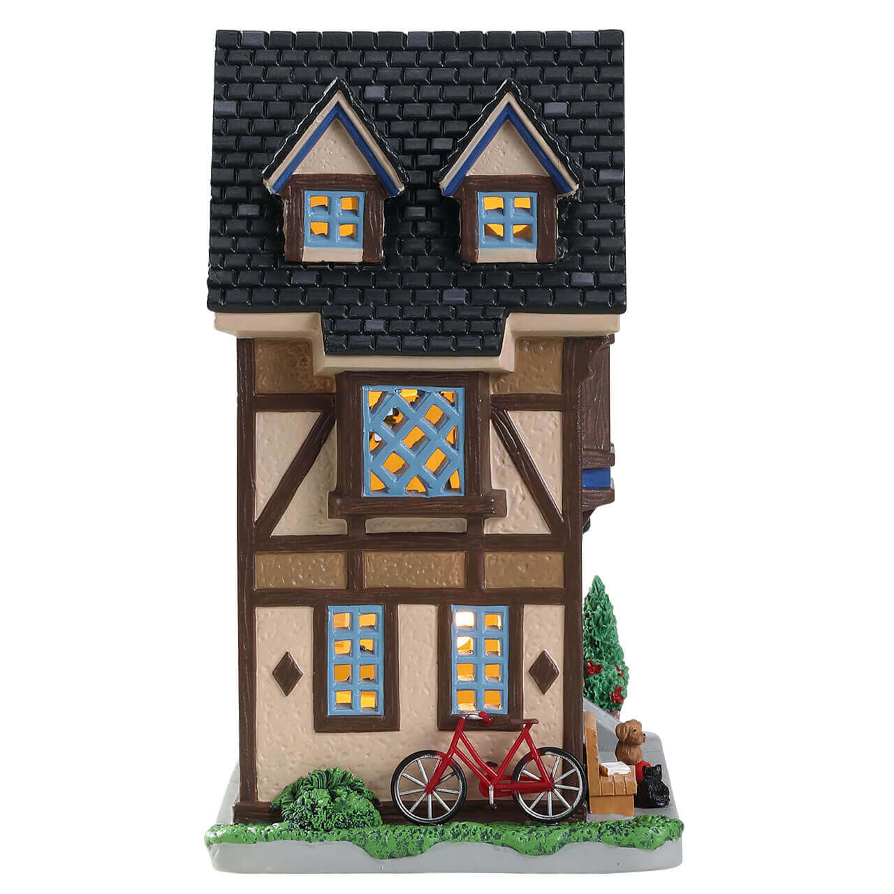 lemax-king-street-rowhouses-maisons-de-ville-miniatures-lumineuses image 3