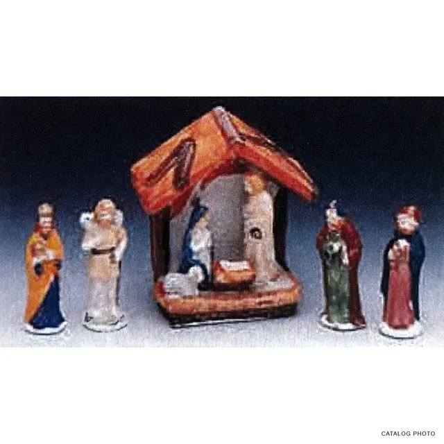lemax-nativity-set-of-5-cr-che-de-no-l-miniature image 1