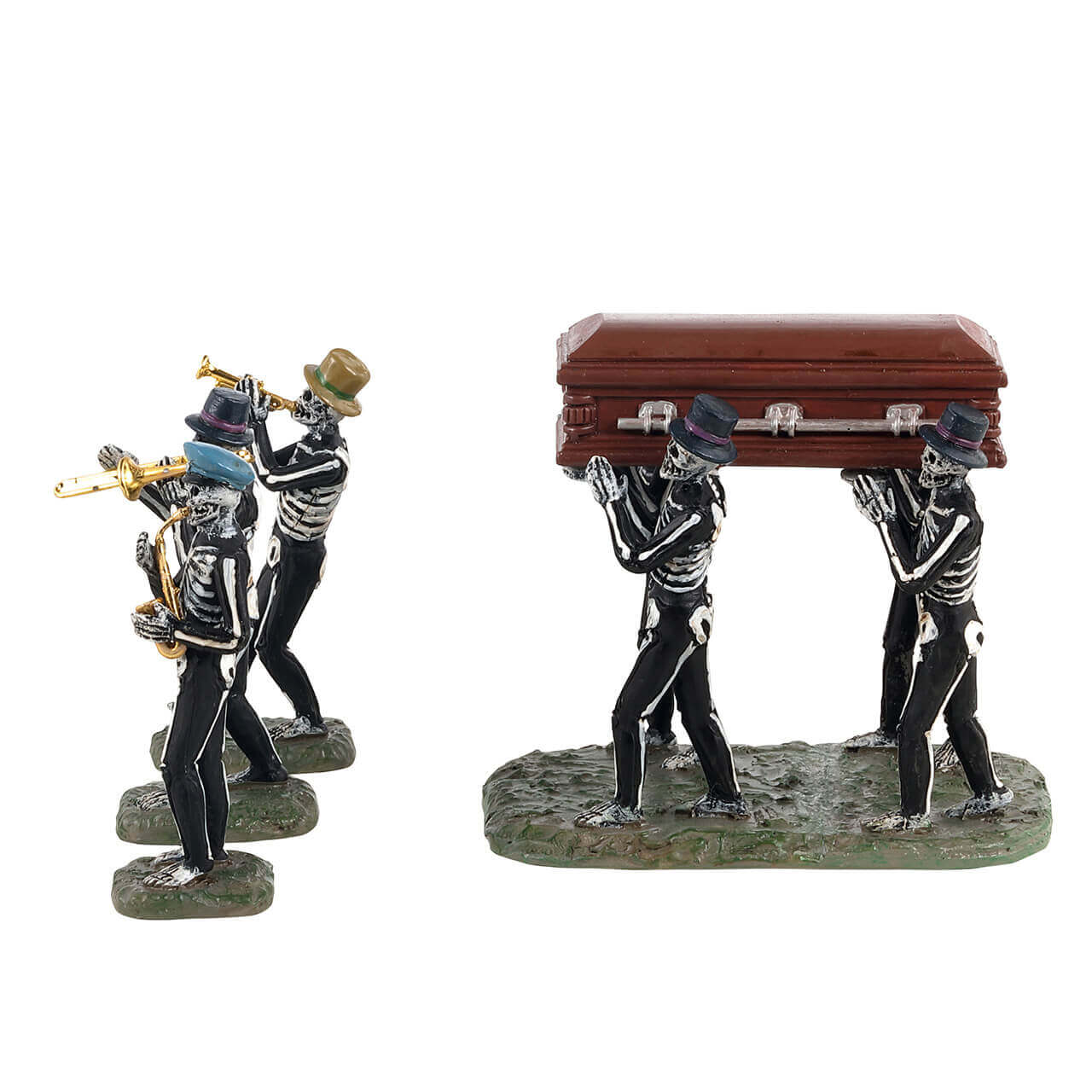 lemax-jazz-funeral-set-4-pi-ces-fanfare-squelettes-spooky-town image 3