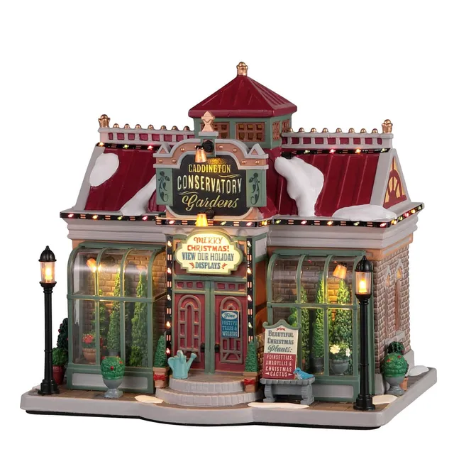 lemax-caddington-conservatory-gardens-b-timent-de-village-miniature-lumineux image 1