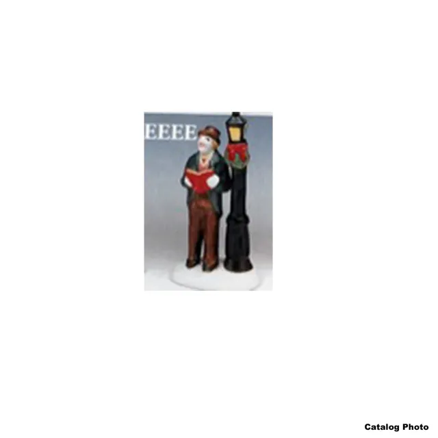 lemax-caroller-beside-a-lamp-post-figurine-chanteur-de-no-l image 1