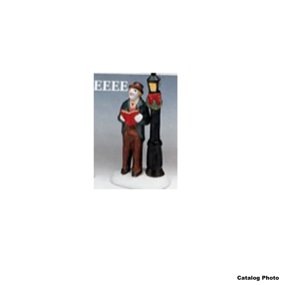 lemax-caroller-beside-a-lamp-post-figurine-chanteur-de-no-l image 1