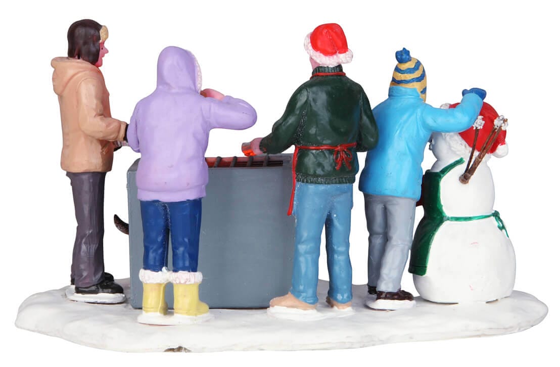 lemax-snowy-bbq-figurine-barbecue-enneig-village-de-no-l image 4