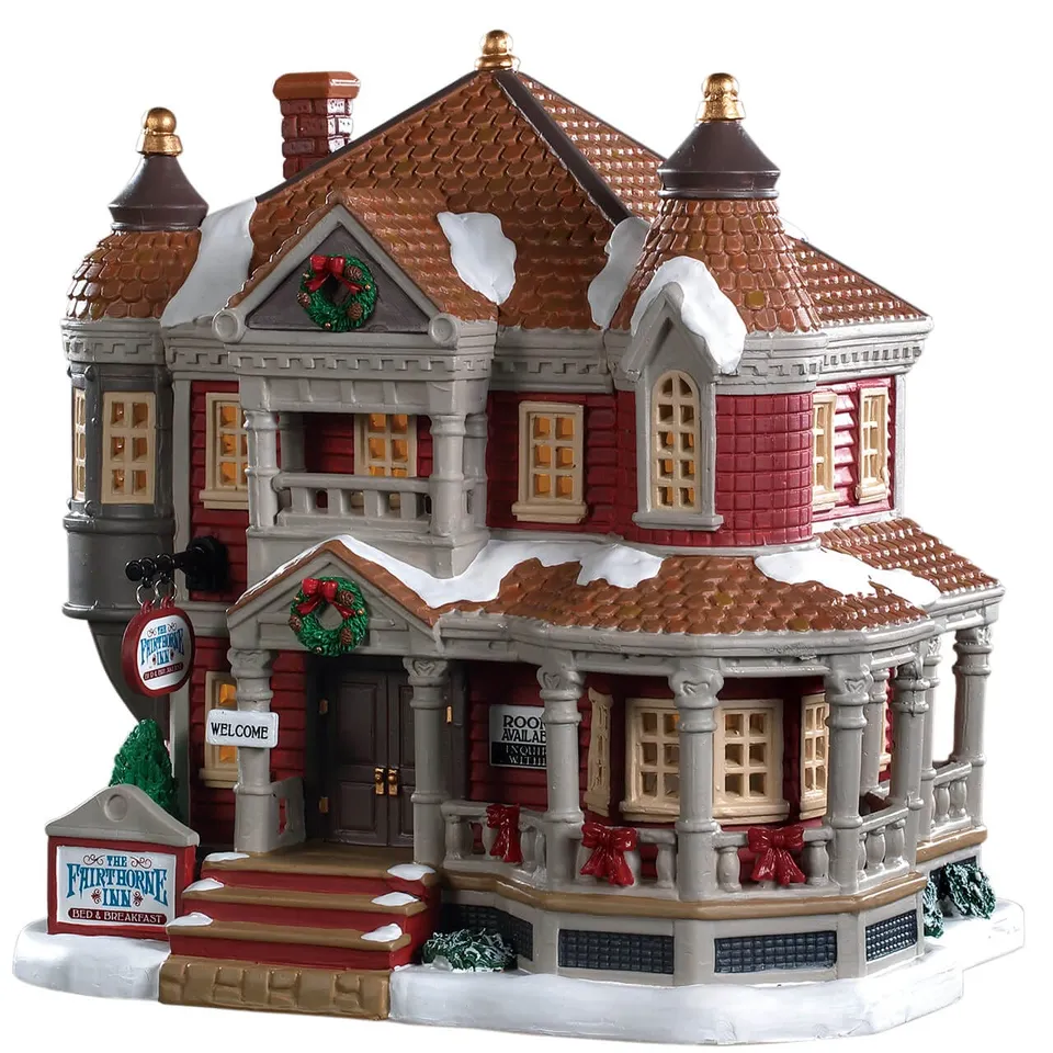 lemax-the-fairthorne-inn-auberge-lumineuse-village-miniature image 1