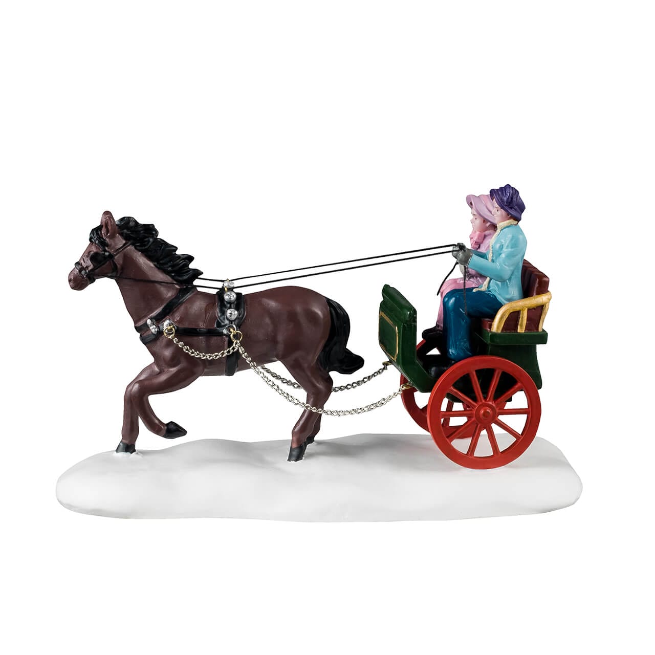 lemax-winter-carriage-ride-cal-che-d-hiver-avec-personnages-caddington image 3