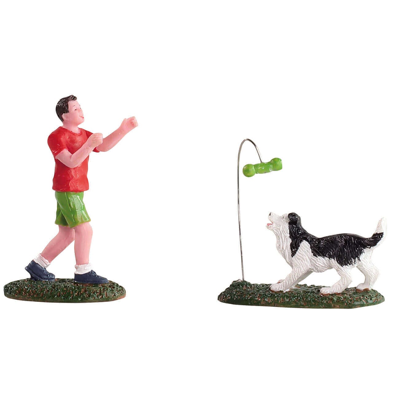lemax-game-of-fetch-figurine-chien-et-enfant-miniature image 1