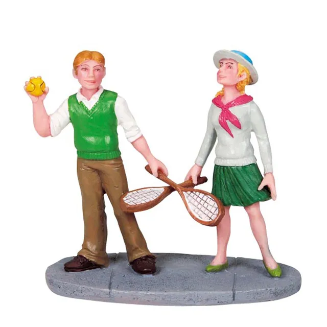 lemax-tennis-anyone-figurine-tennis-village-de-no-l image 1