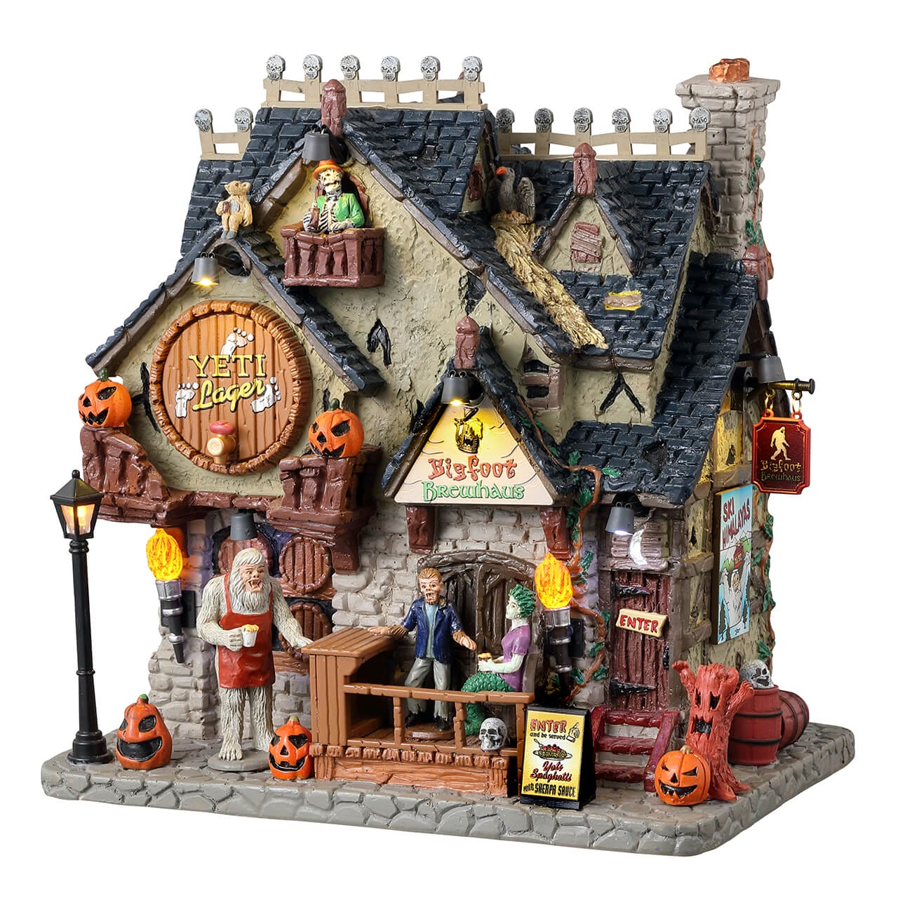 lemax-bigfoot-brewhaus-maison-hant-e-lumineuse-spooky-town image 2