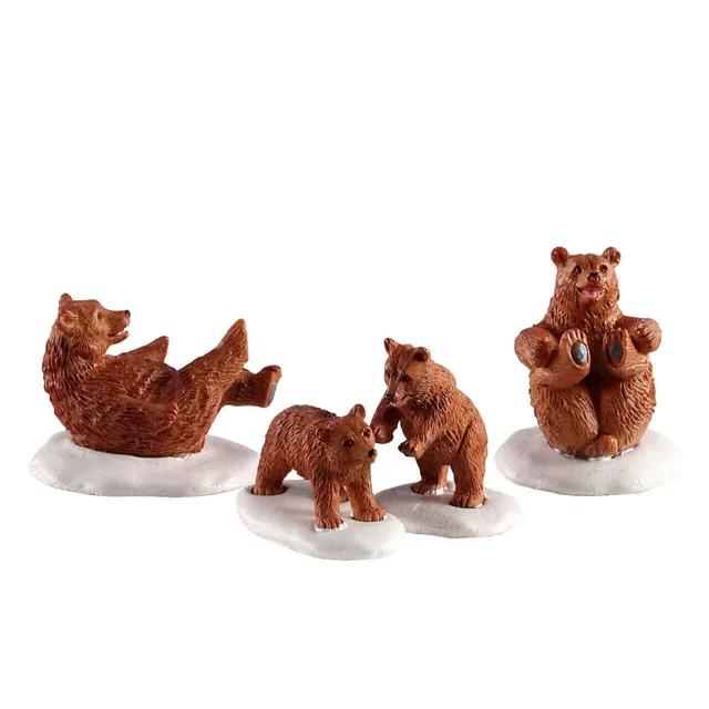 lemax-bear-family-snow-day-figurine-ours-vail-village-neige image 1