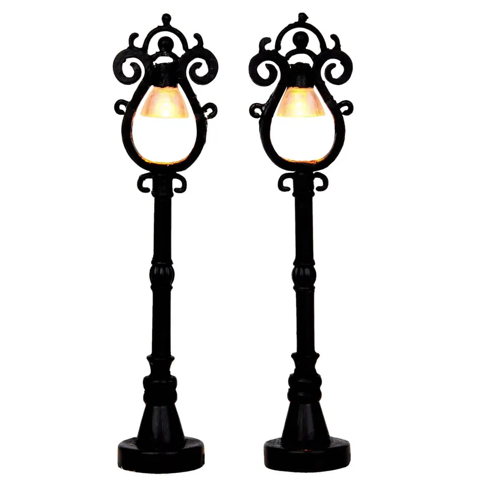 lemax-parisian-street-lamp-lot-de-2-r-verb-res-parisiens-caddington image 1