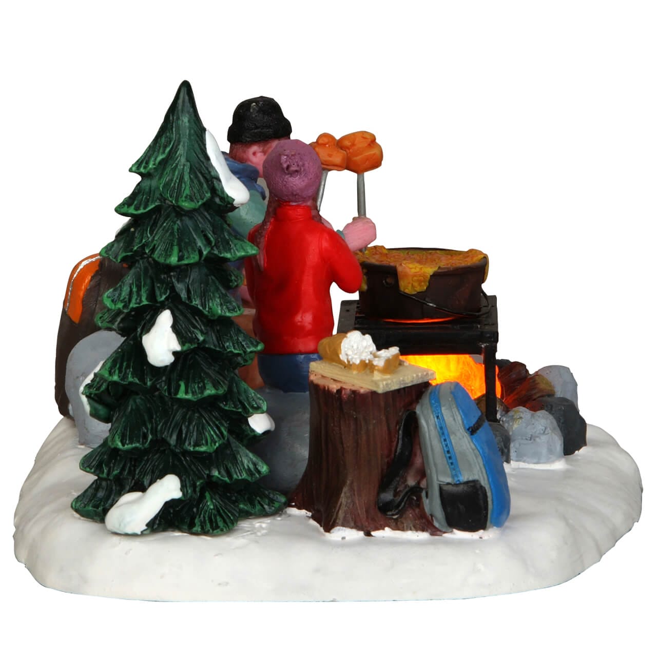 lemax-campfire-fondue-sc-ne-figurines-feu-de-camp-vail-village image 2