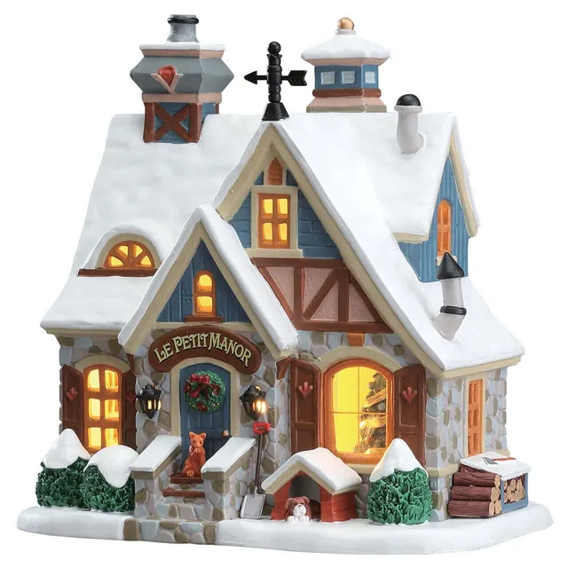 lemax-le-petit-manor-manoir-miniature-lumineux image 1
