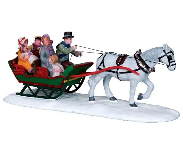 lemax-family-sleigh-ride-figurine-tra-neau-familial-village-de-no-l image 1