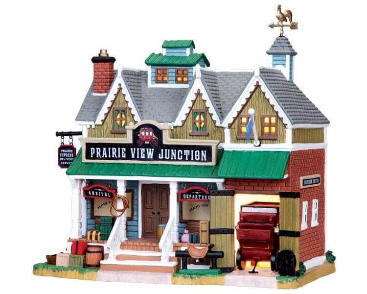 lemax-prairie-view-junction-gare-village-miniature image 1