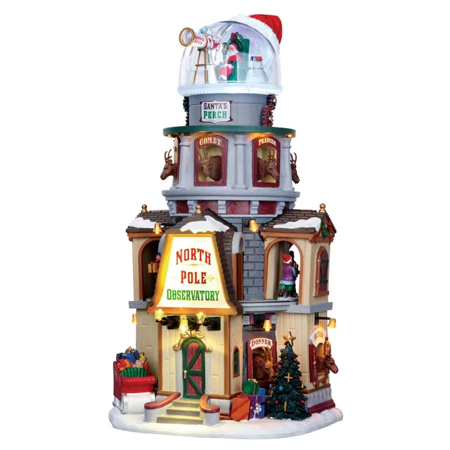 lemax-north-pole-observatory-maison-lumineuse-3-tages image 1