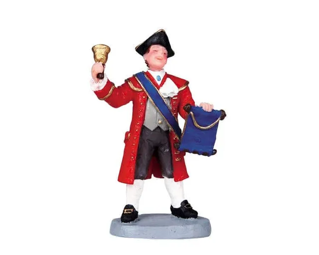 lemax-town-crier-figurine-crieur-public-pour-village-miniature image 1